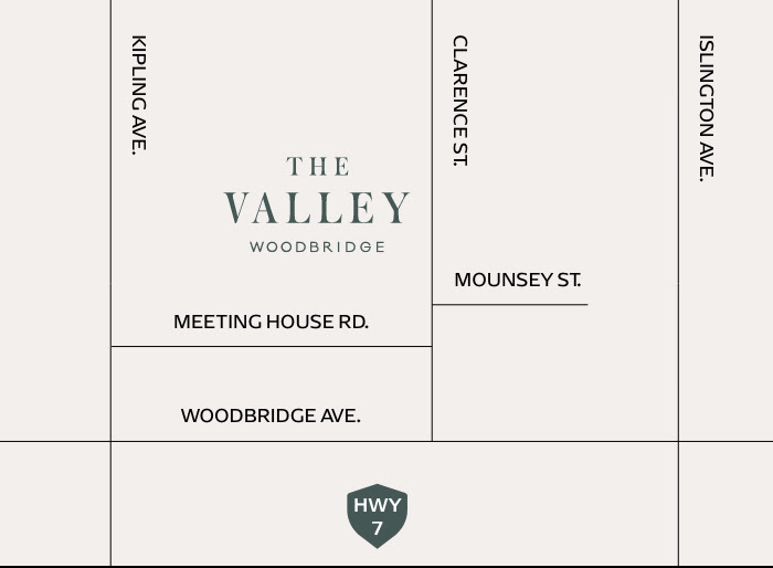The Valley Woodbridge map